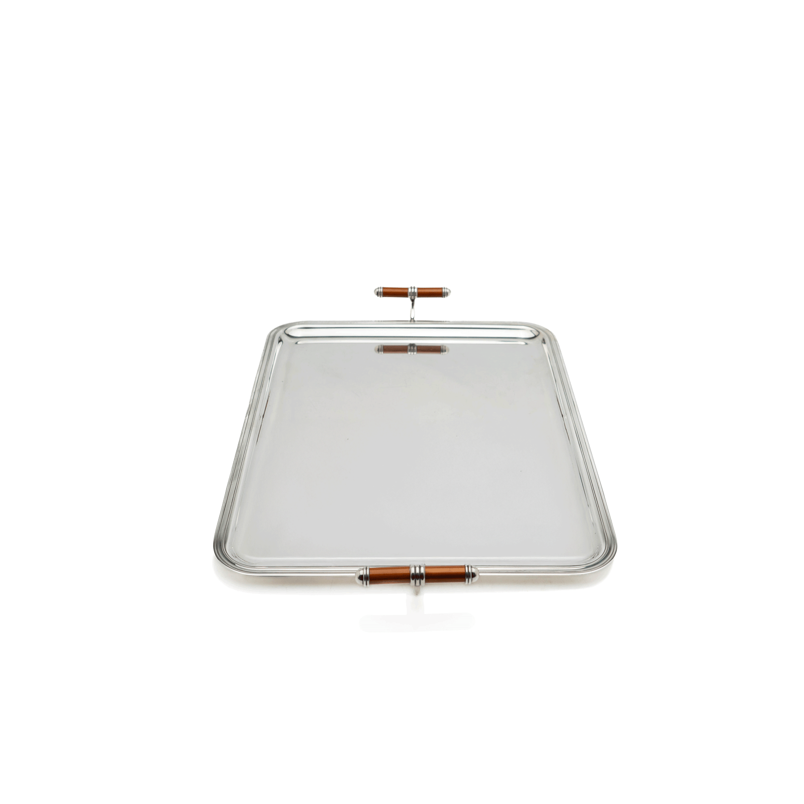 Christofle Tray, Enamel Handles