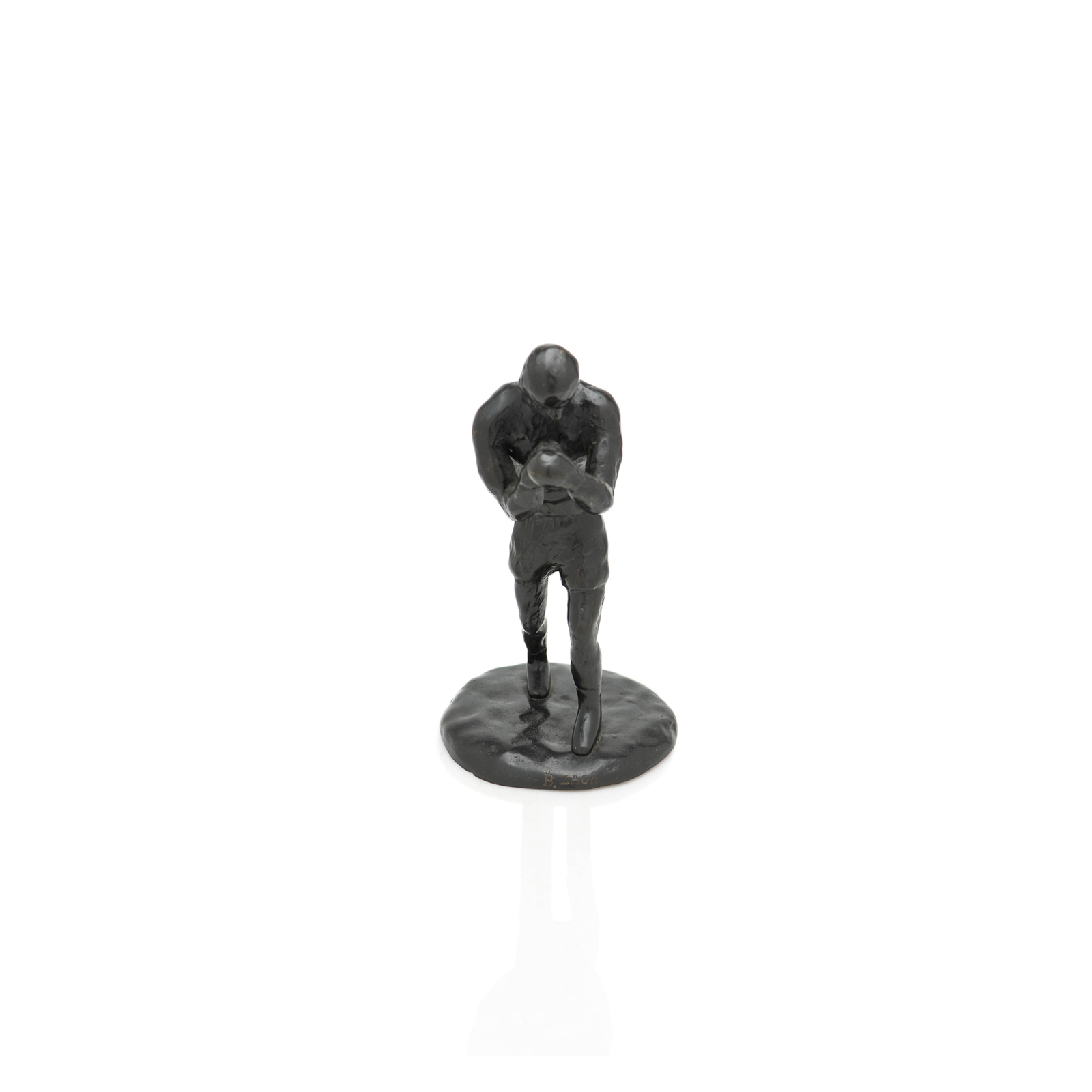 Austrian Bronze Boxing Sculpture by Bruno Zach