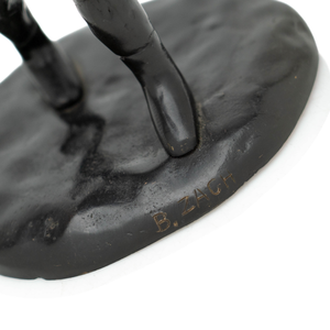 Austrian Bronze Boxing Sculpture by Bruno Zach