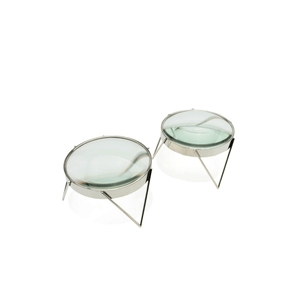 Nickel Table Top Magnifiers, 1940s