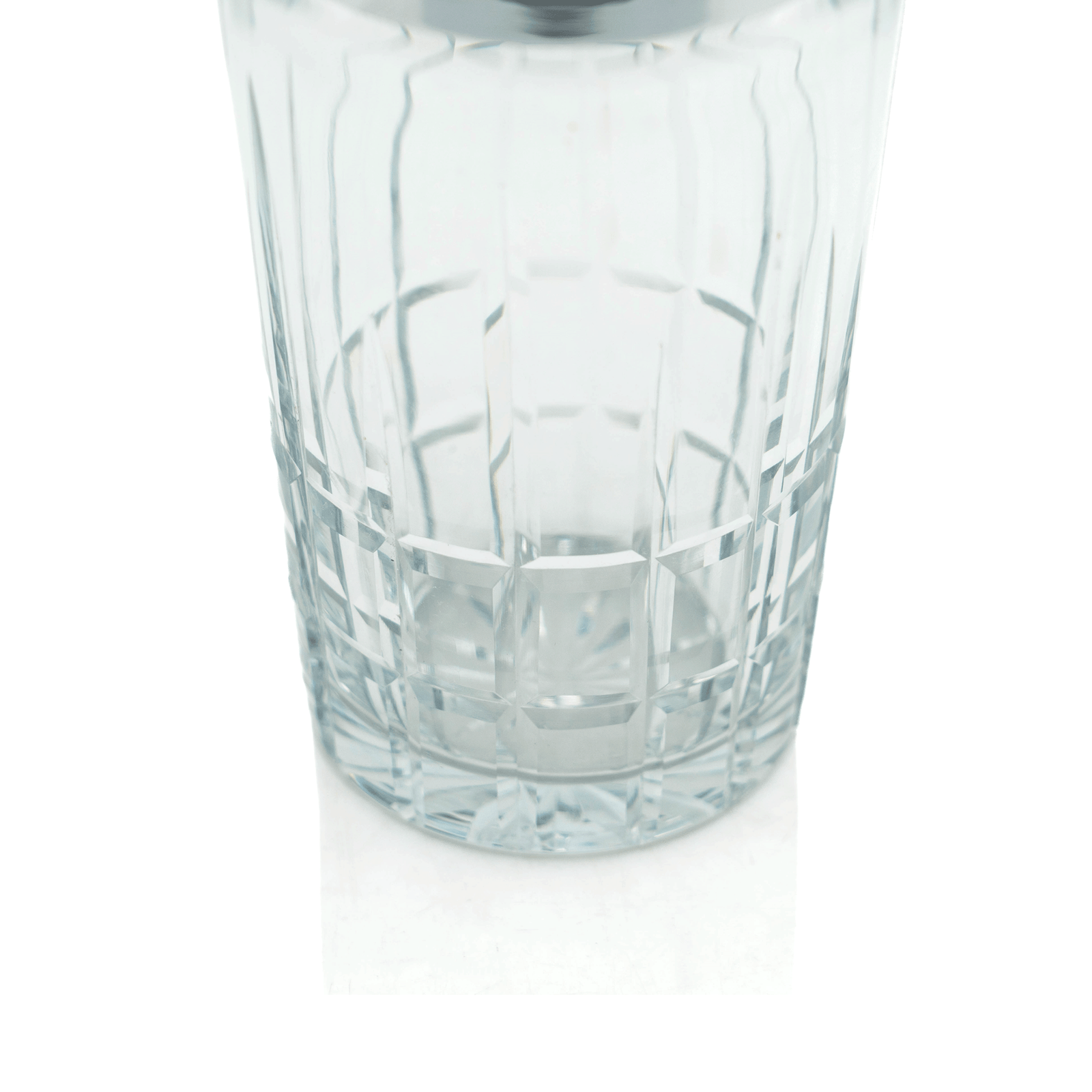 French Silver & Crystal Cocktail Shaker