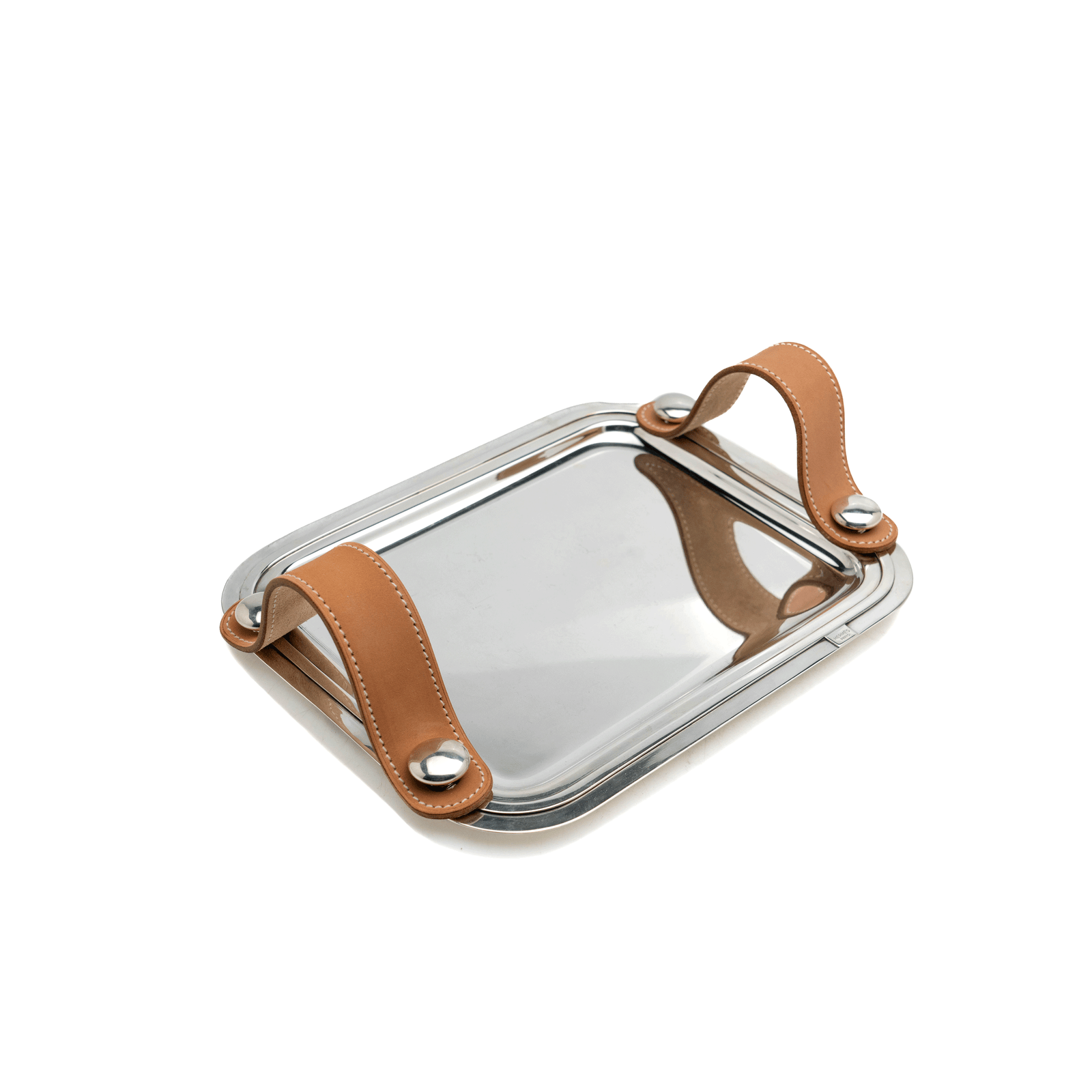 Hermes Tray, Leather Handles