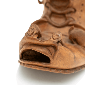 Carved Wood Boot