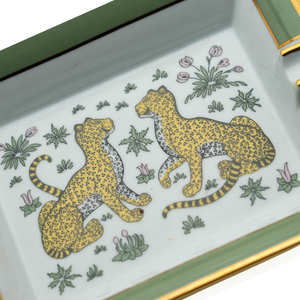 Hermes Ashtray, Leopards