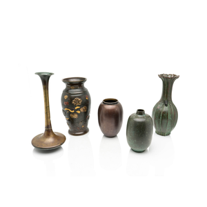 Assorted Japanese Bronze Vases, Early 18th Century