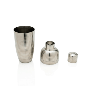 French Ribbed Cocktail Shaker