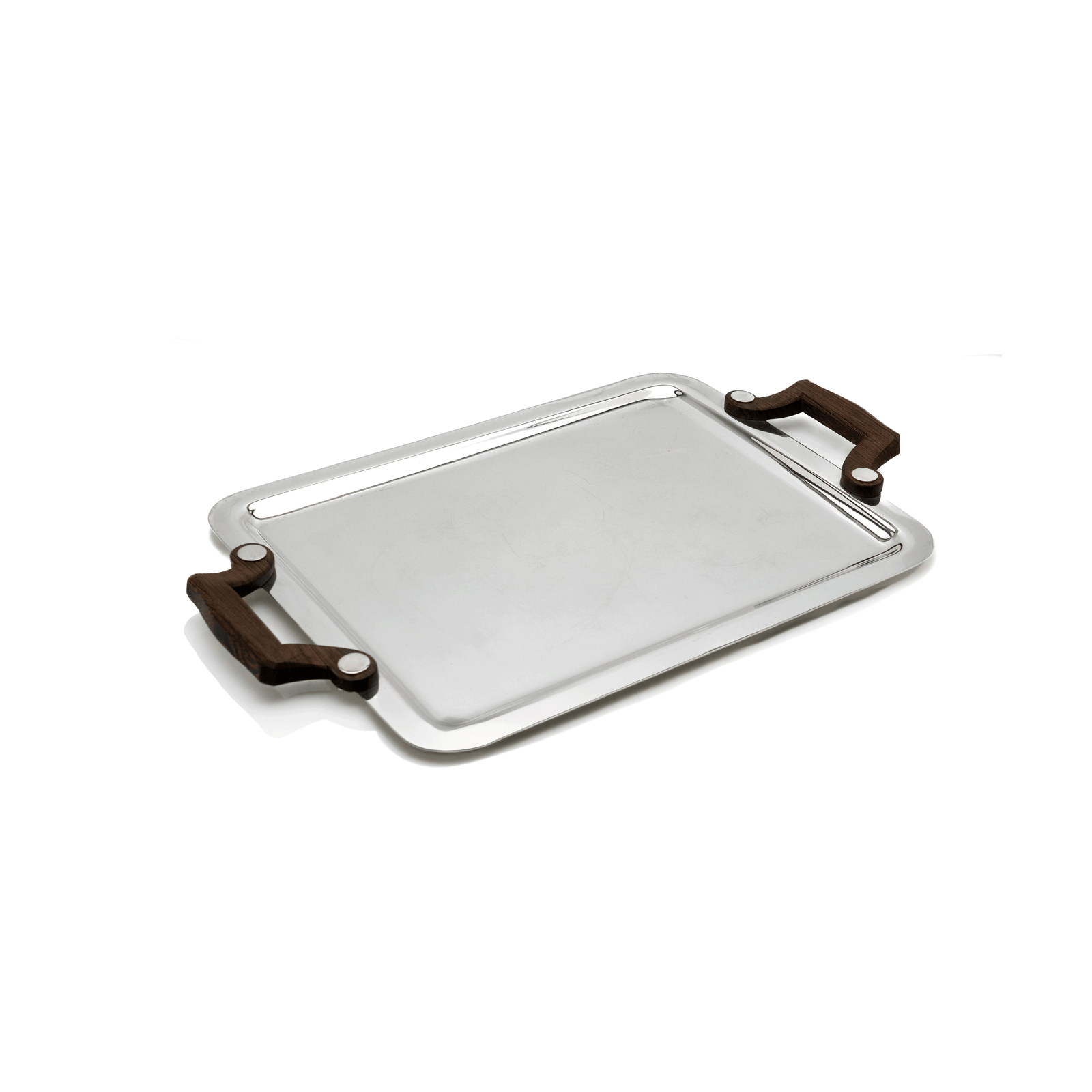 Christofle Tray, Wood Handles