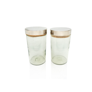 Giant Nickel & Glass Canisters, 1960s