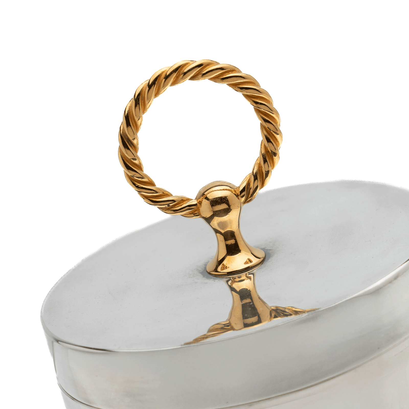 Hermes Ice Bucket, Gilt-Ring Handle