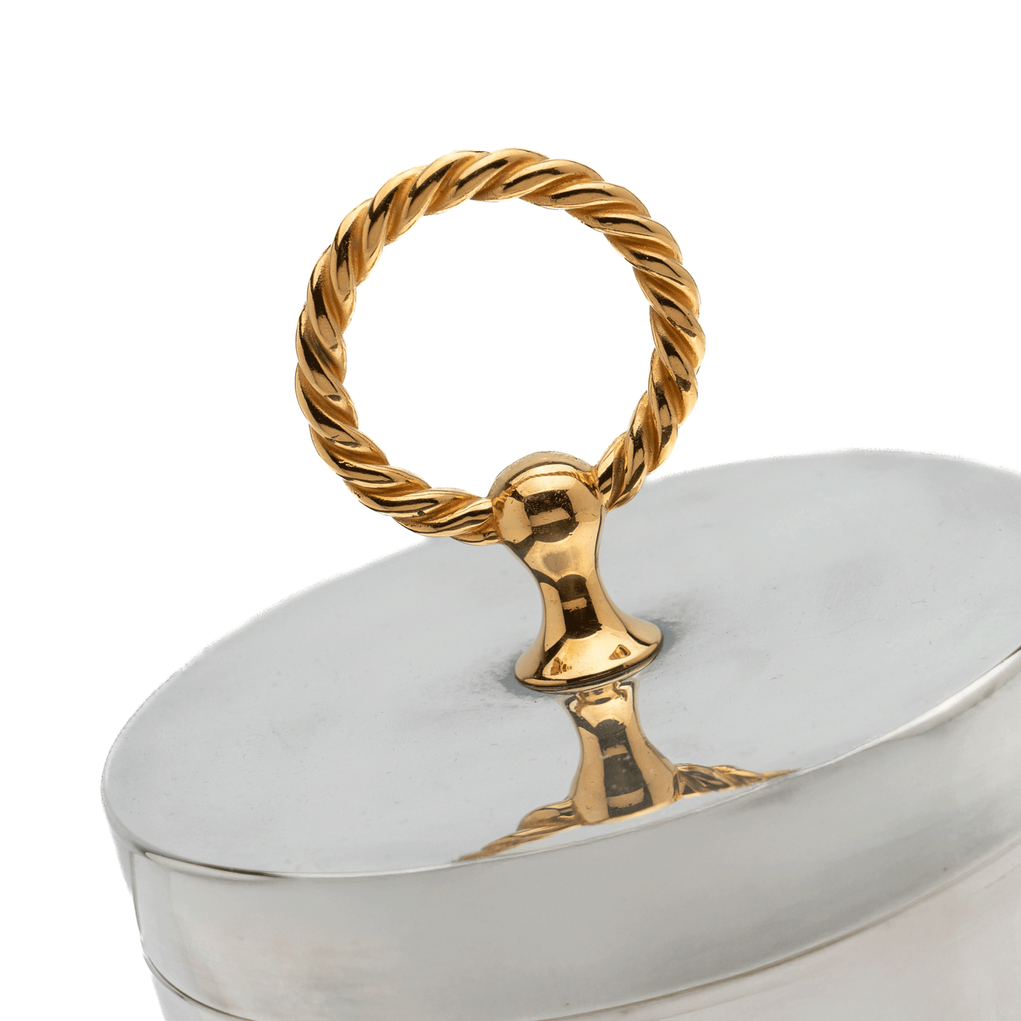Hermes Ice Bucket, Gilt-Ring Handle