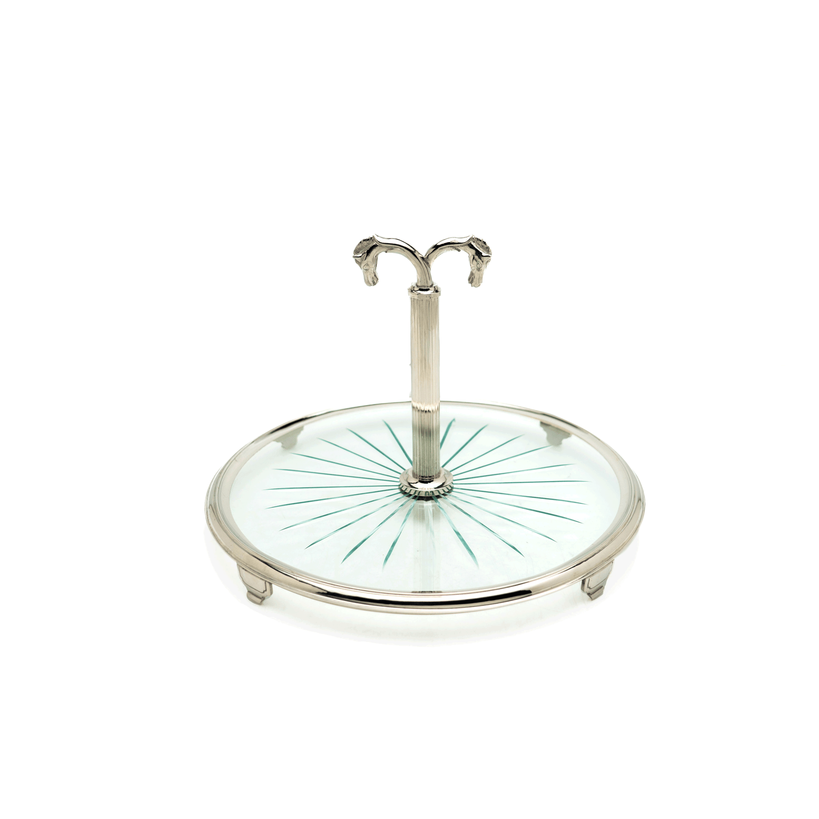 Hermes Serving Tray, Horse Head