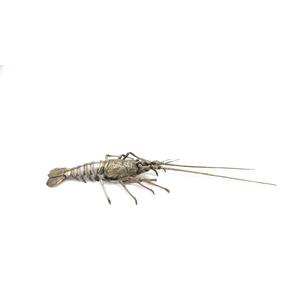 Meiji-Period Articulated Lobster, Silvered Bronze