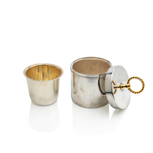 Hermes Ice Bucket, Gilt-Ring Handle