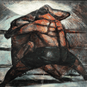 WPA Wrestlers Painting, 1944