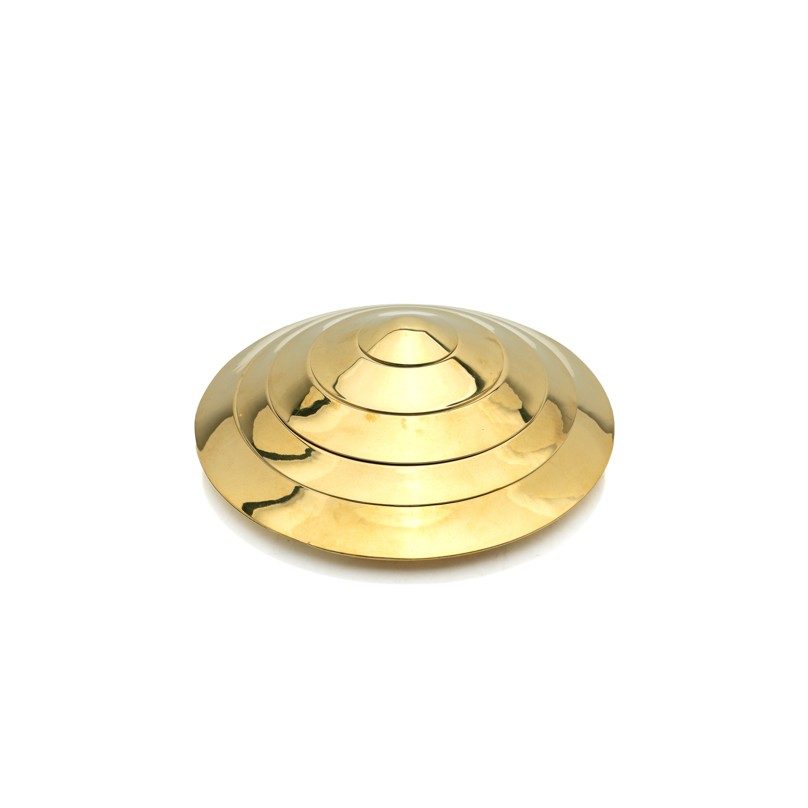 Italian Brass Stacking Dish Set