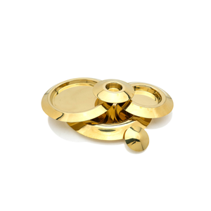 Italian Brass Stacking Dish Set