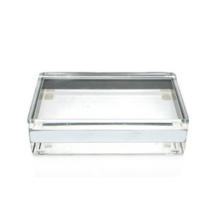 French Lucite & Nickel Box