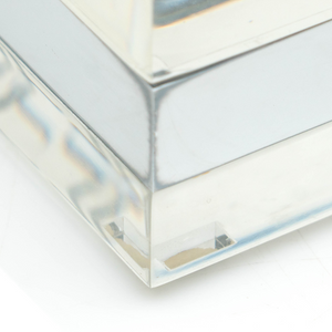 French Lucite & Nickel Box