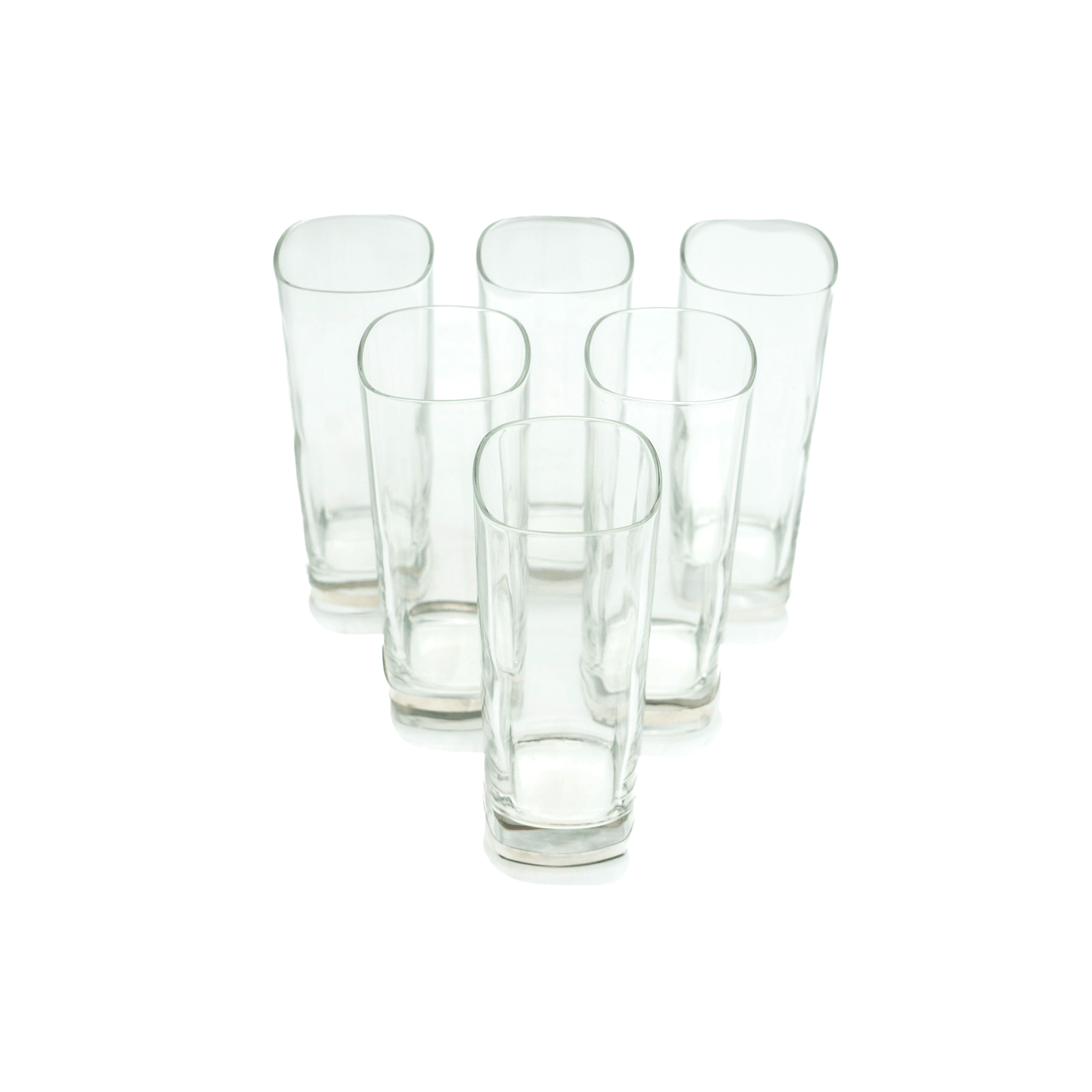 Italian Highball Glasses, Sterling Trim