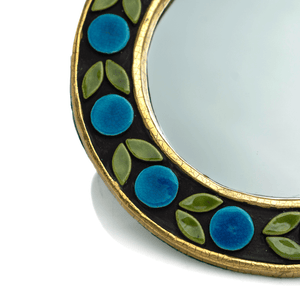 Mithe Espelt Gilt & Enamel Mirror