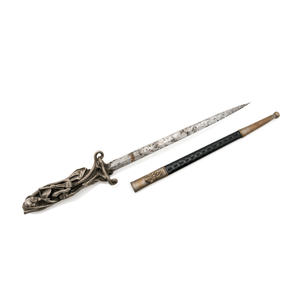 French Silvered Bronze Knife, 19th Century