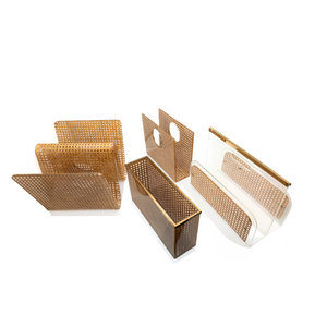 Christian Dior Wicker Magazine Racks