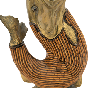 Italian Bronze Fish Sculpture