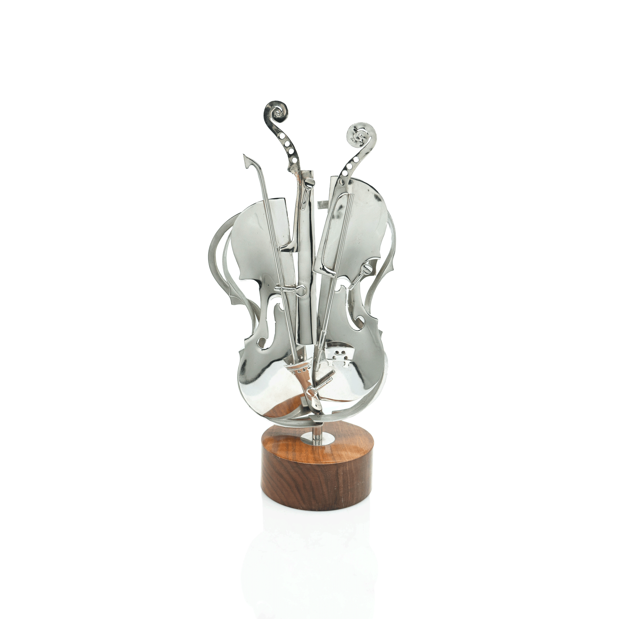 Arman Sterling Silver Violin Sculpture