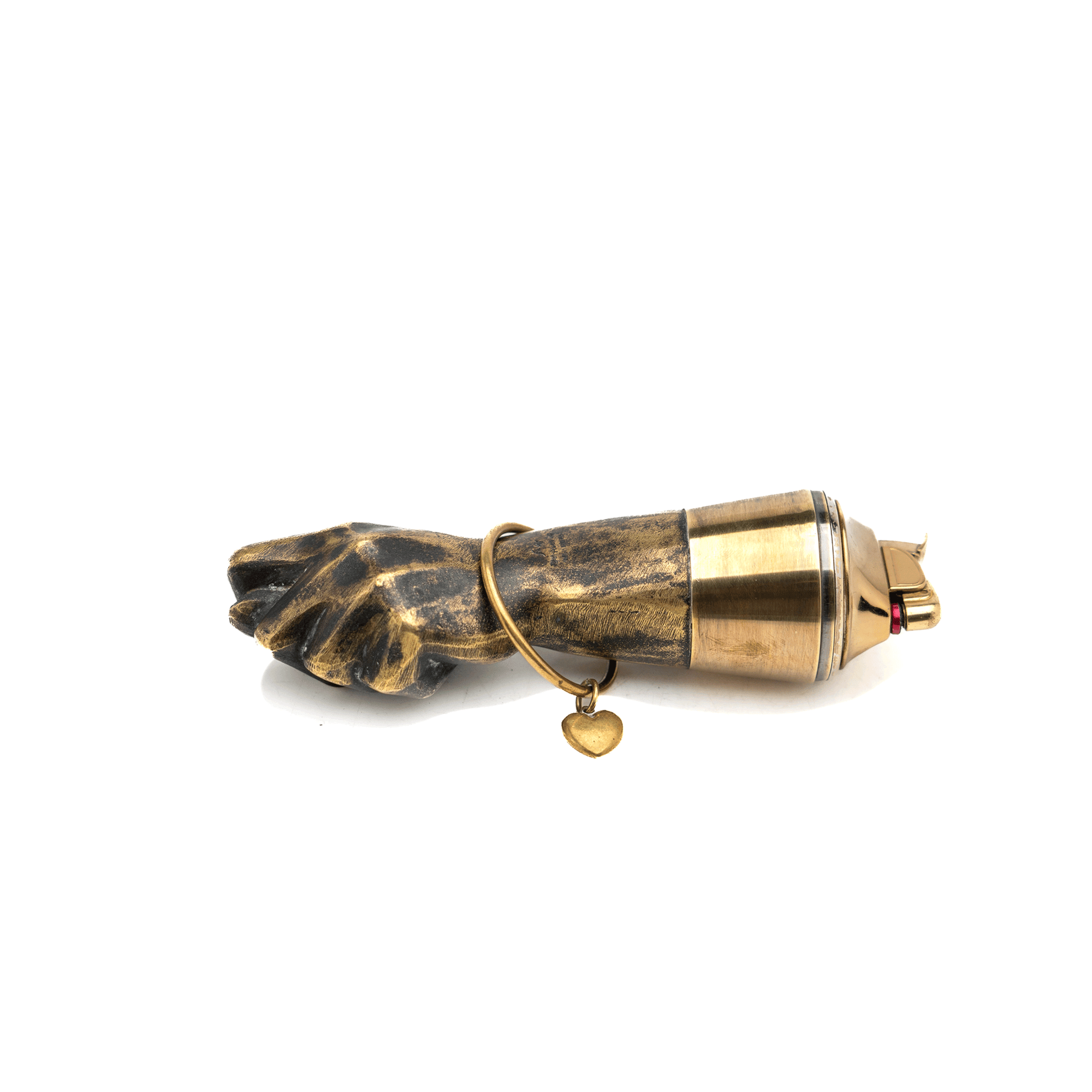 Austrian Bronze Table Lighter, Fist