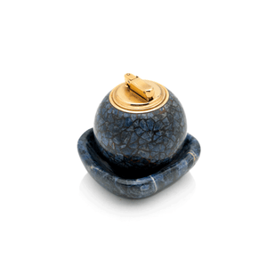 French 1960s Hardstone Lighter & Ashtray