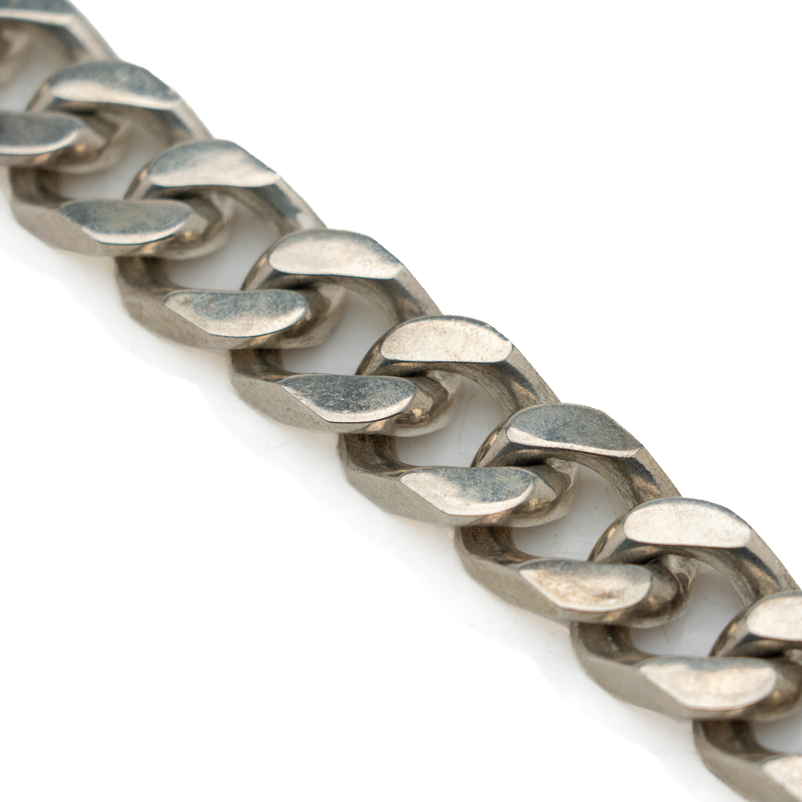 French 1970's Sterling Curblink Bracelet