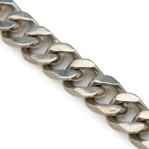 French 1970's Sterling Curblink Bracelet