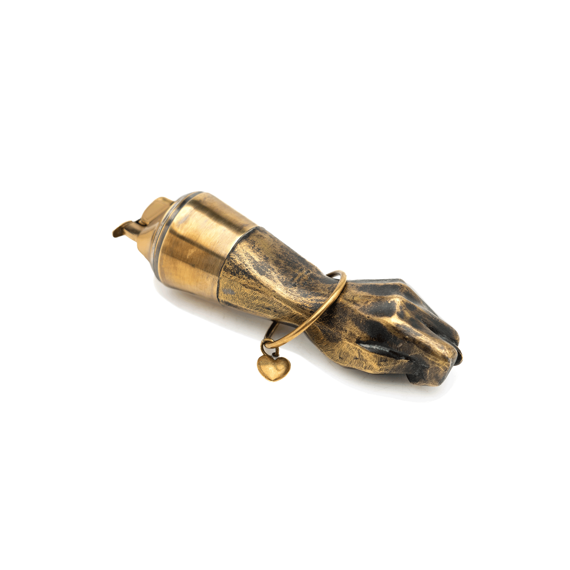 Austrian Bronze Table Lighter, Fist