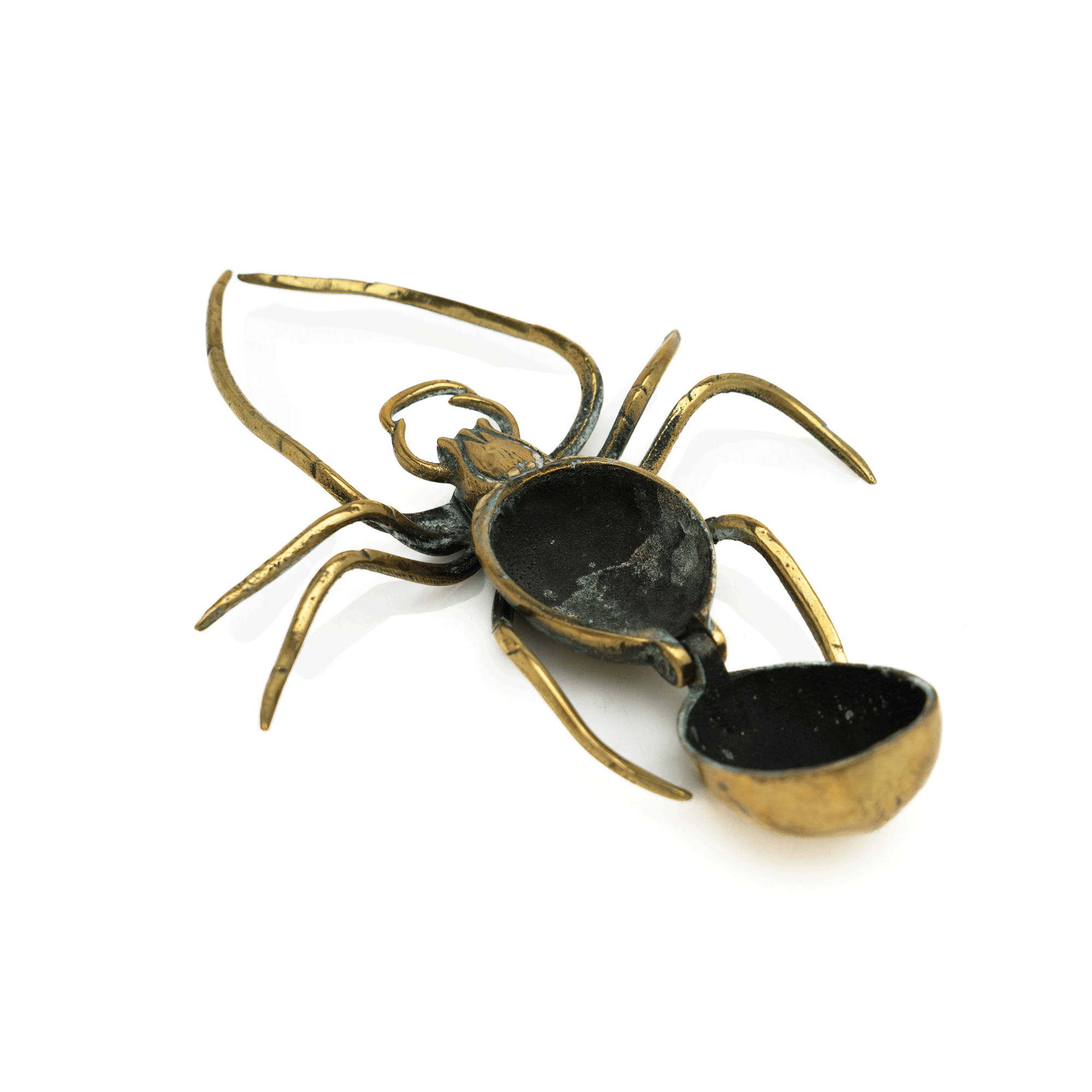 Gilt-Bronze Spider Inkwell, 19th c.