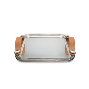 Hermes Tray with Leather Handles