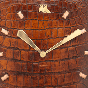 Hermes Alligator Clock, Paul Dupre-Lafon