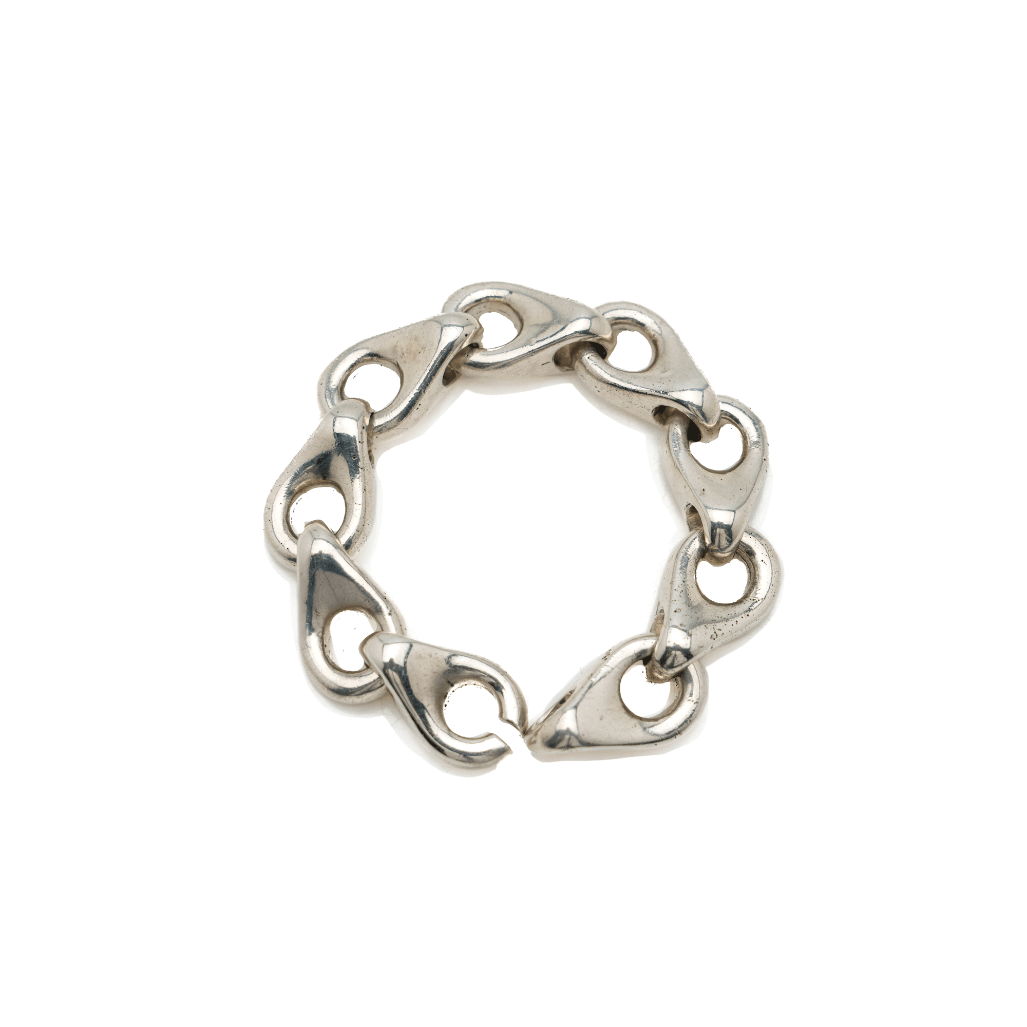French Sterling Bracelet, Tear Drop