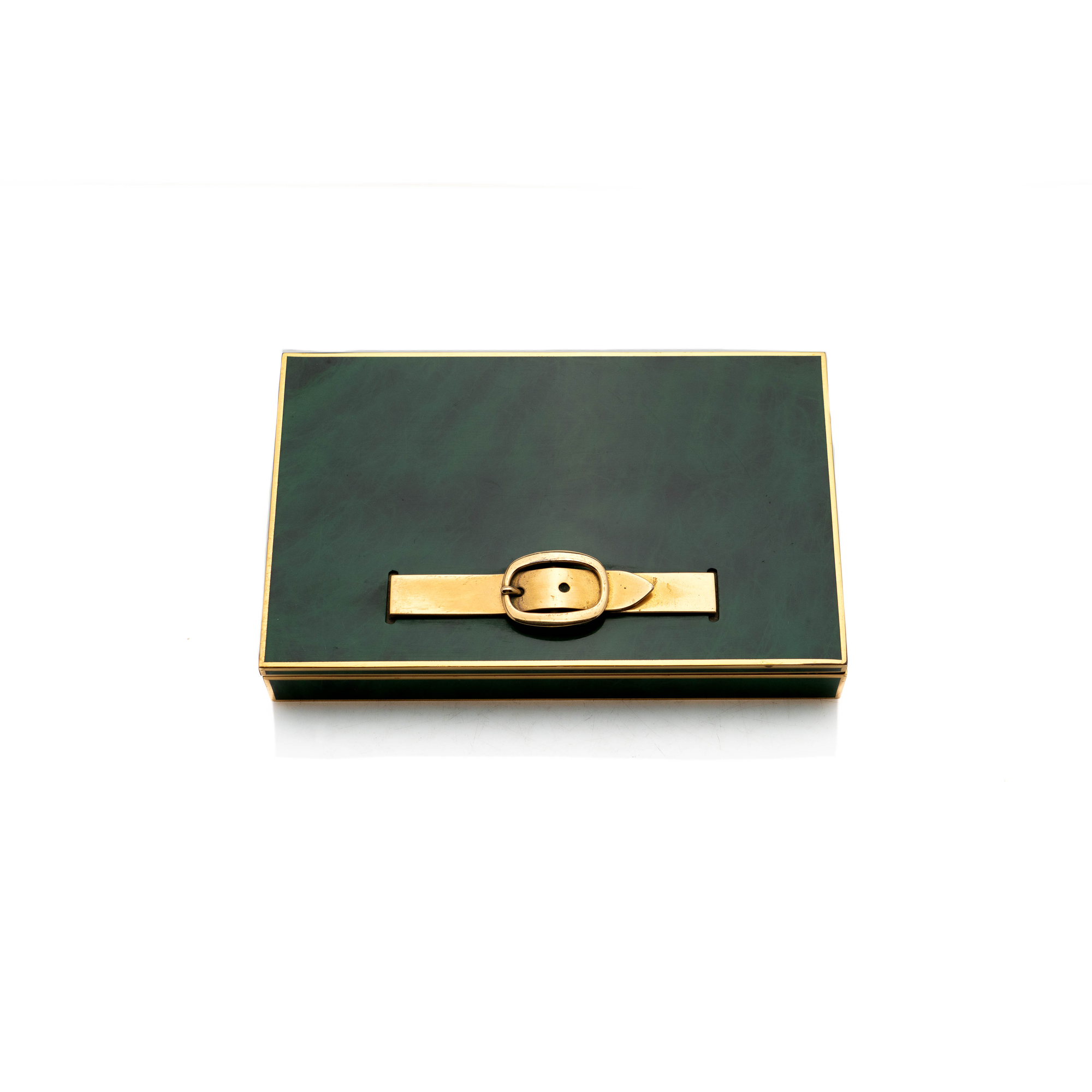 Hermes Enamel & Brass Belt Box