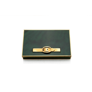 Hermes Enamel & Brass Belt Box