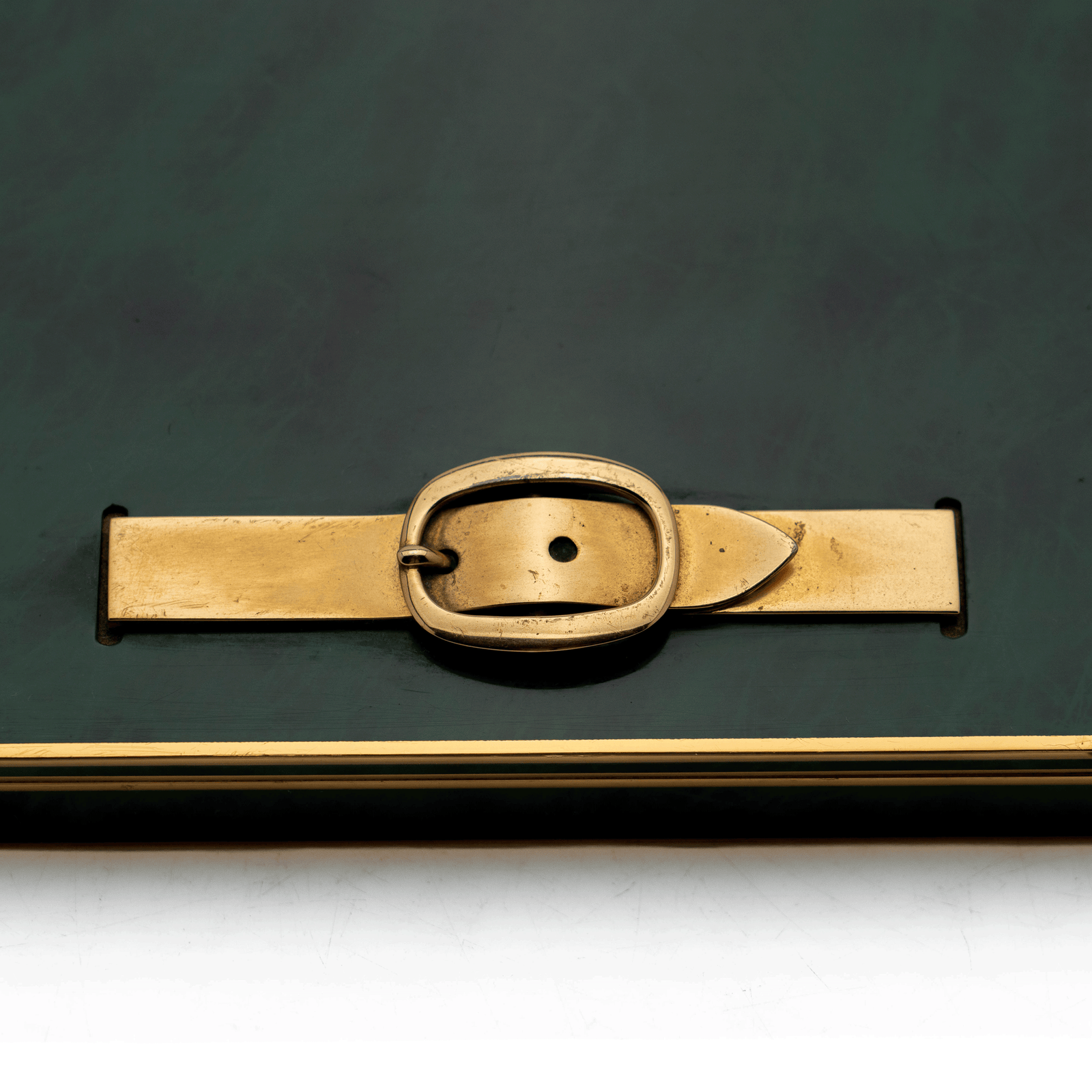 Hermes Enamel & Brass Belt Box