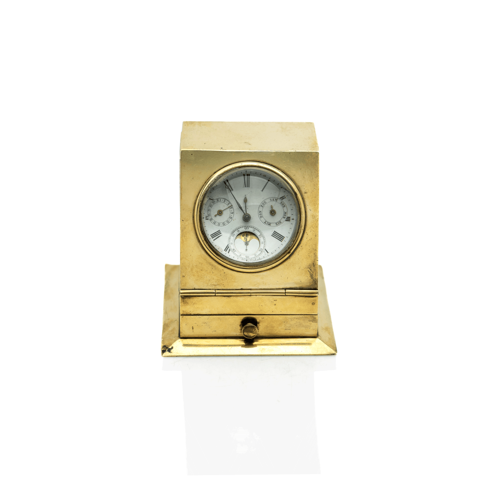 English Perpetual Ball Clock, Moon Phase