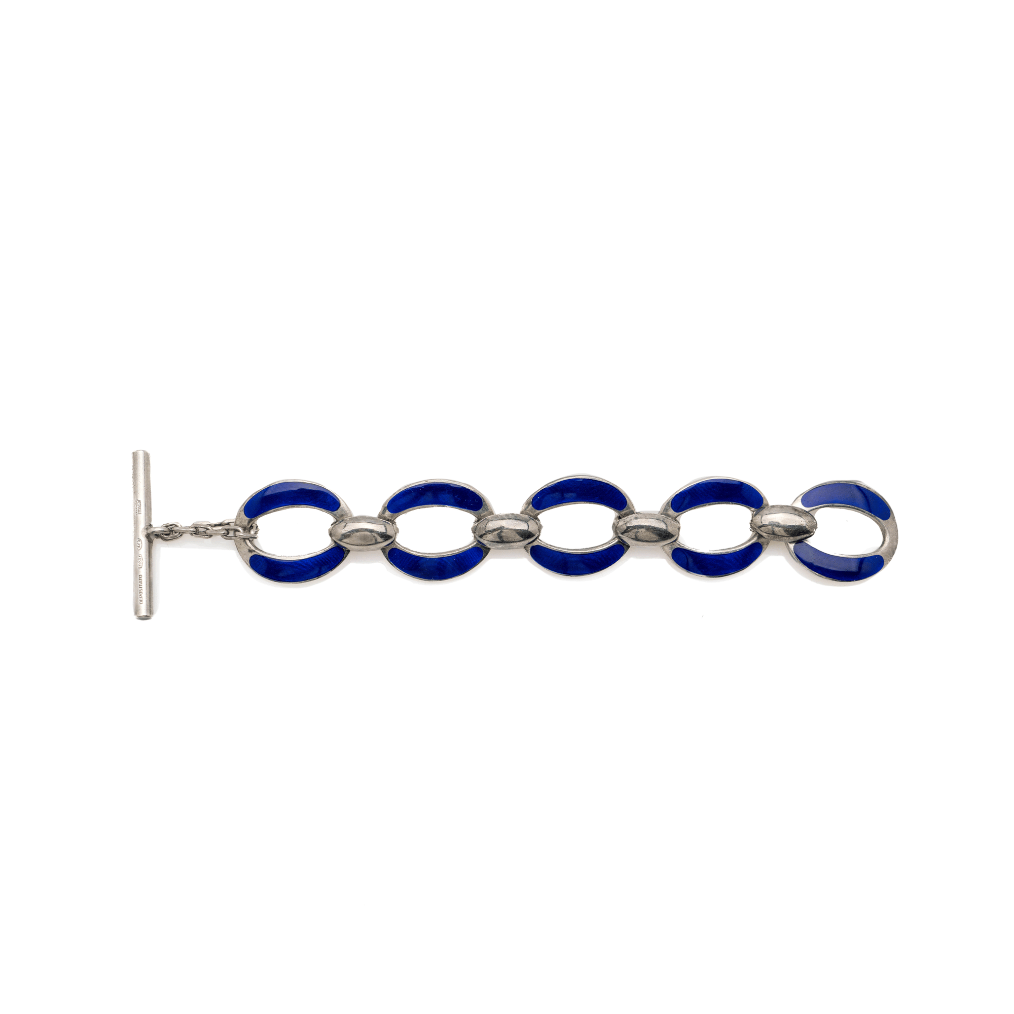 Gucci Enamel & Silver Bracelet