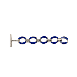 Gucci Enamel & Silver Bracelet