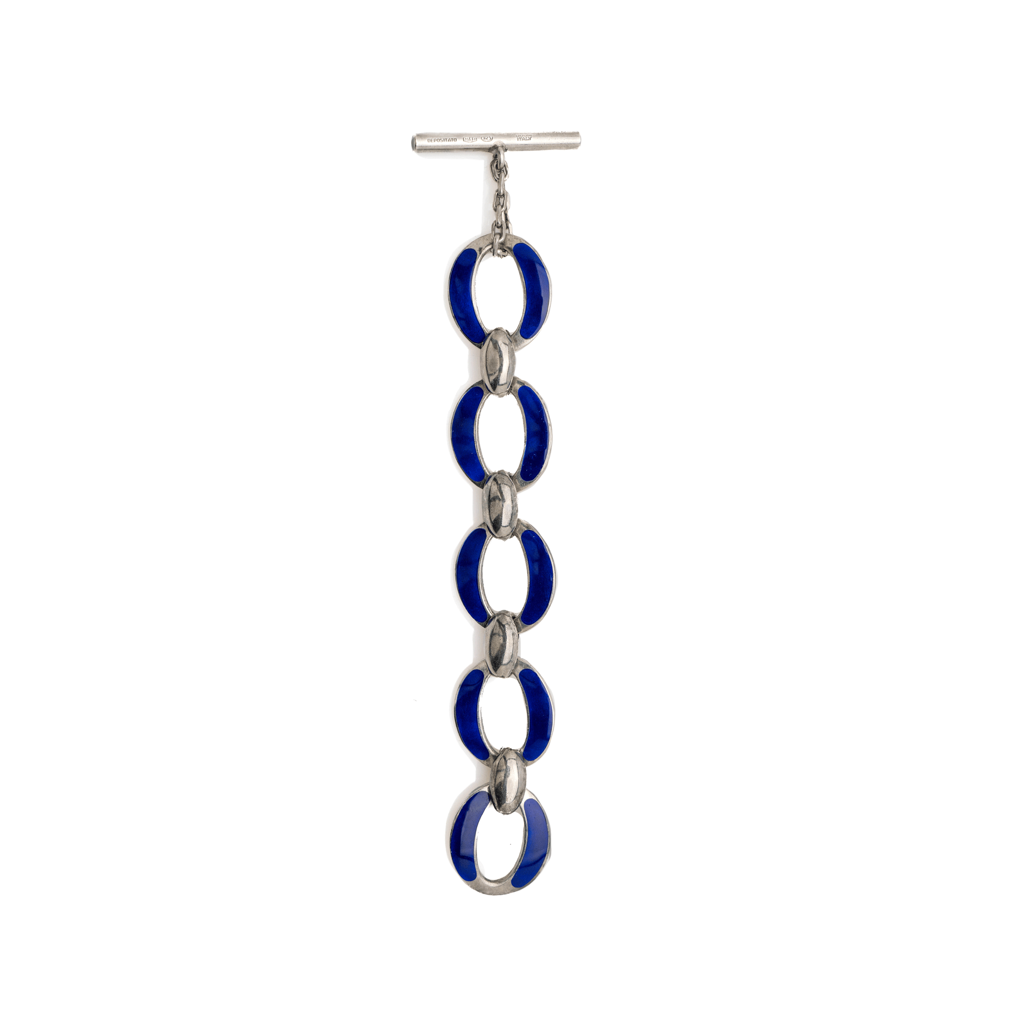 Gucci Enamel & Silver Bracelet
