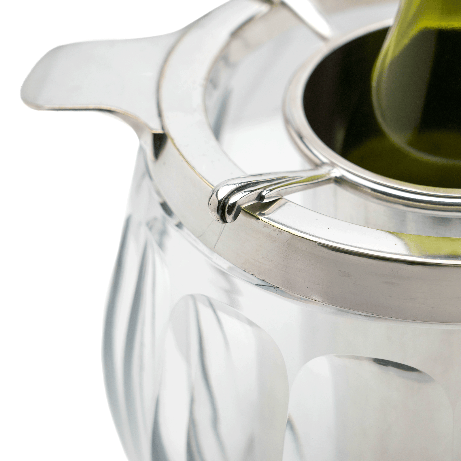 Baccarat Silver & Crystal Champagne Bucket