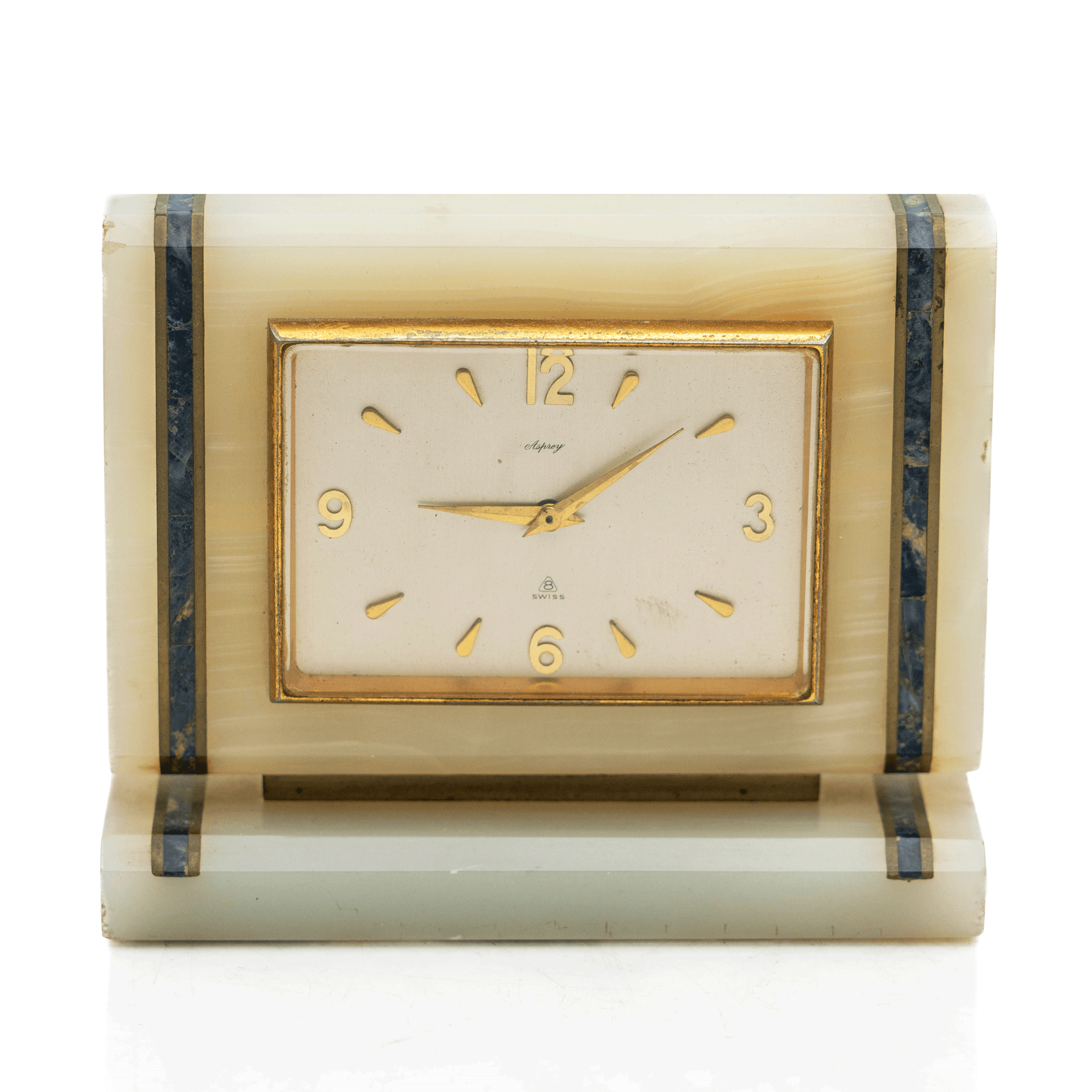 Asprey Desk Set, Onyx & Lapis