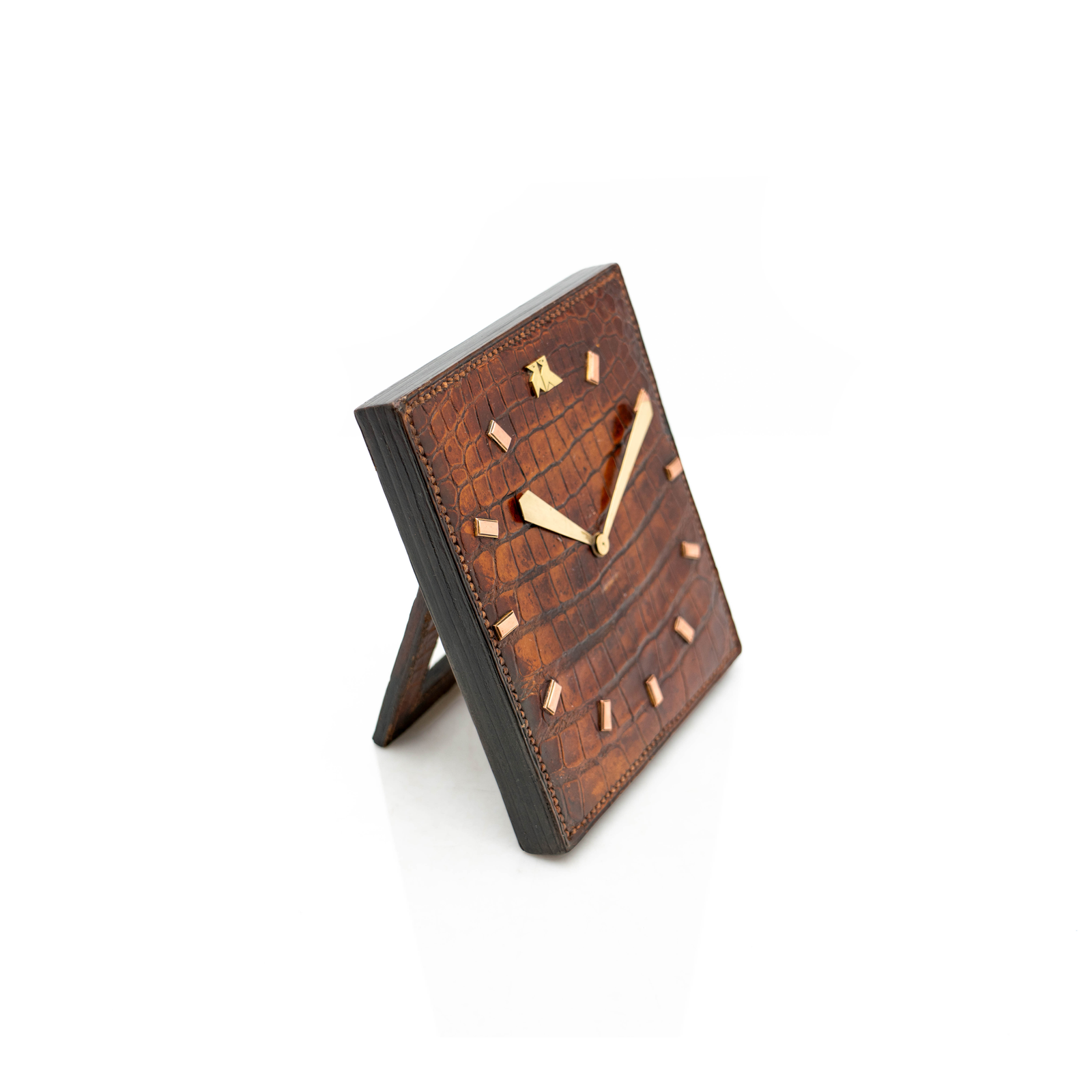 Hermes Alligator Clock, Paul Dupre-Lafon