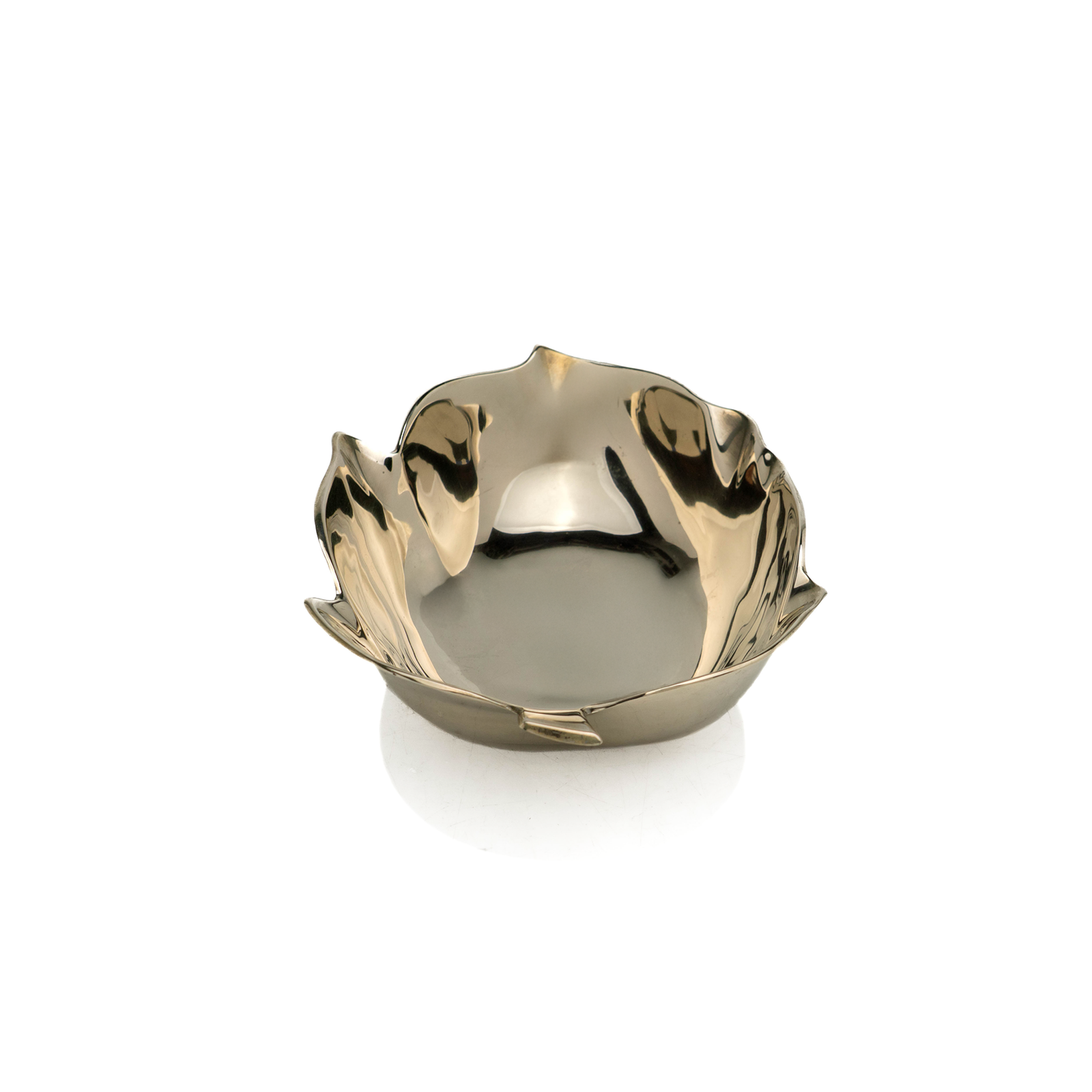 Christian Dior Silvered Bronze Leaf Dish