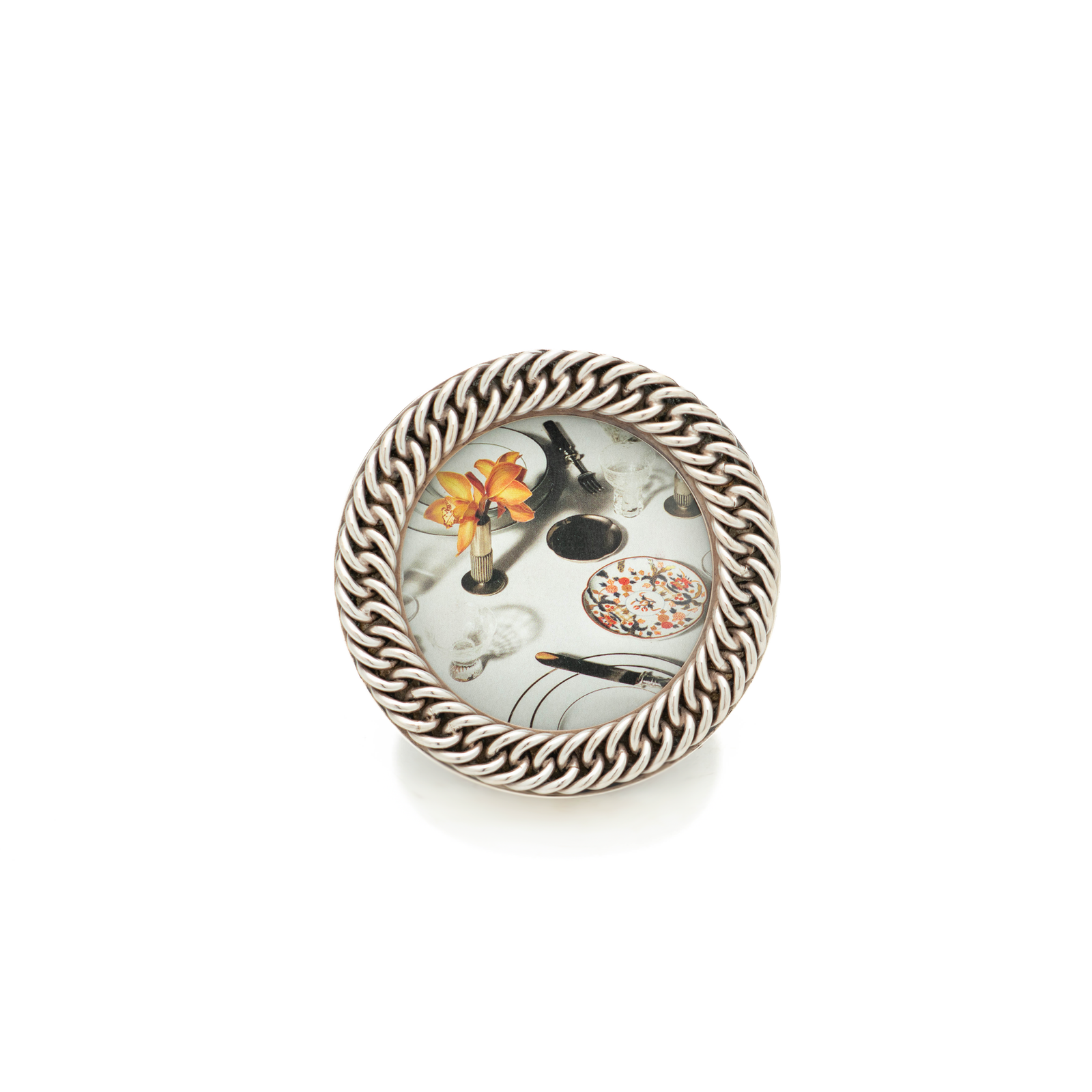 Hermes Sterling Chainlink Picture Frame