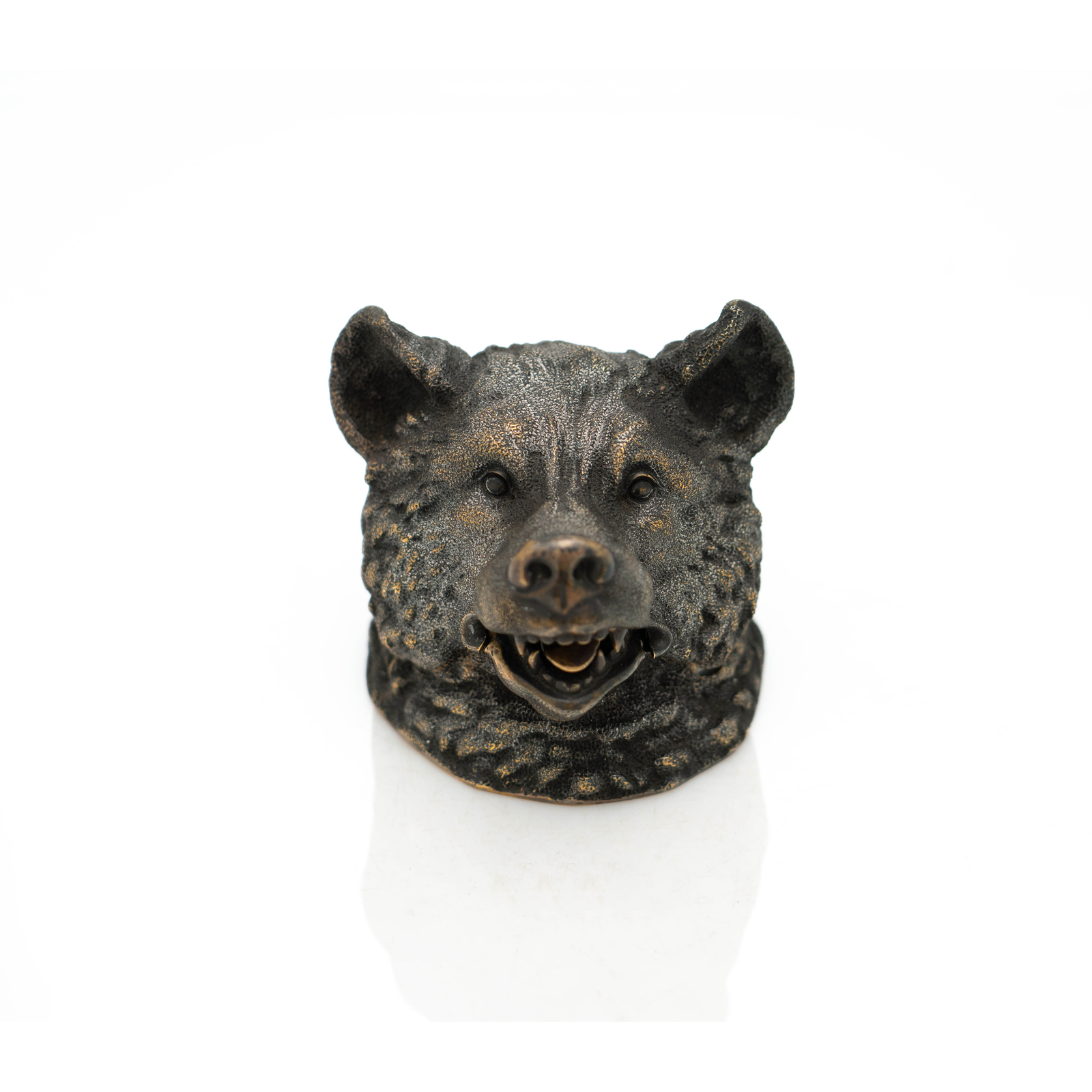Bronze Bear Inkwell